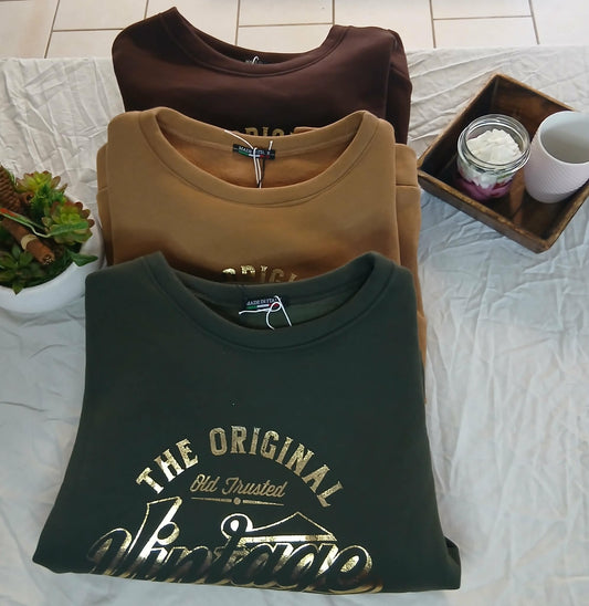 Sweat Edouard Vintage Oversize - Imprimé Rétro