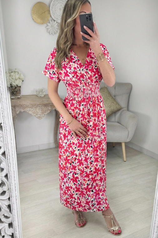 Robe Magique SIRINE Florale - Taille Magique Printemps/Été
