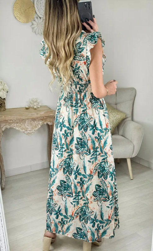 Robe Magique MAEVA Longue Florale - Viscose Légère Printemps/Été Les tendances d'Axelya