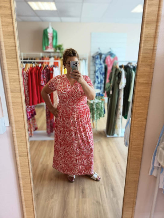 Robe ARIA Longue Imprimée - 4 Coloris - Taille Magique Les tendances d'Axelya