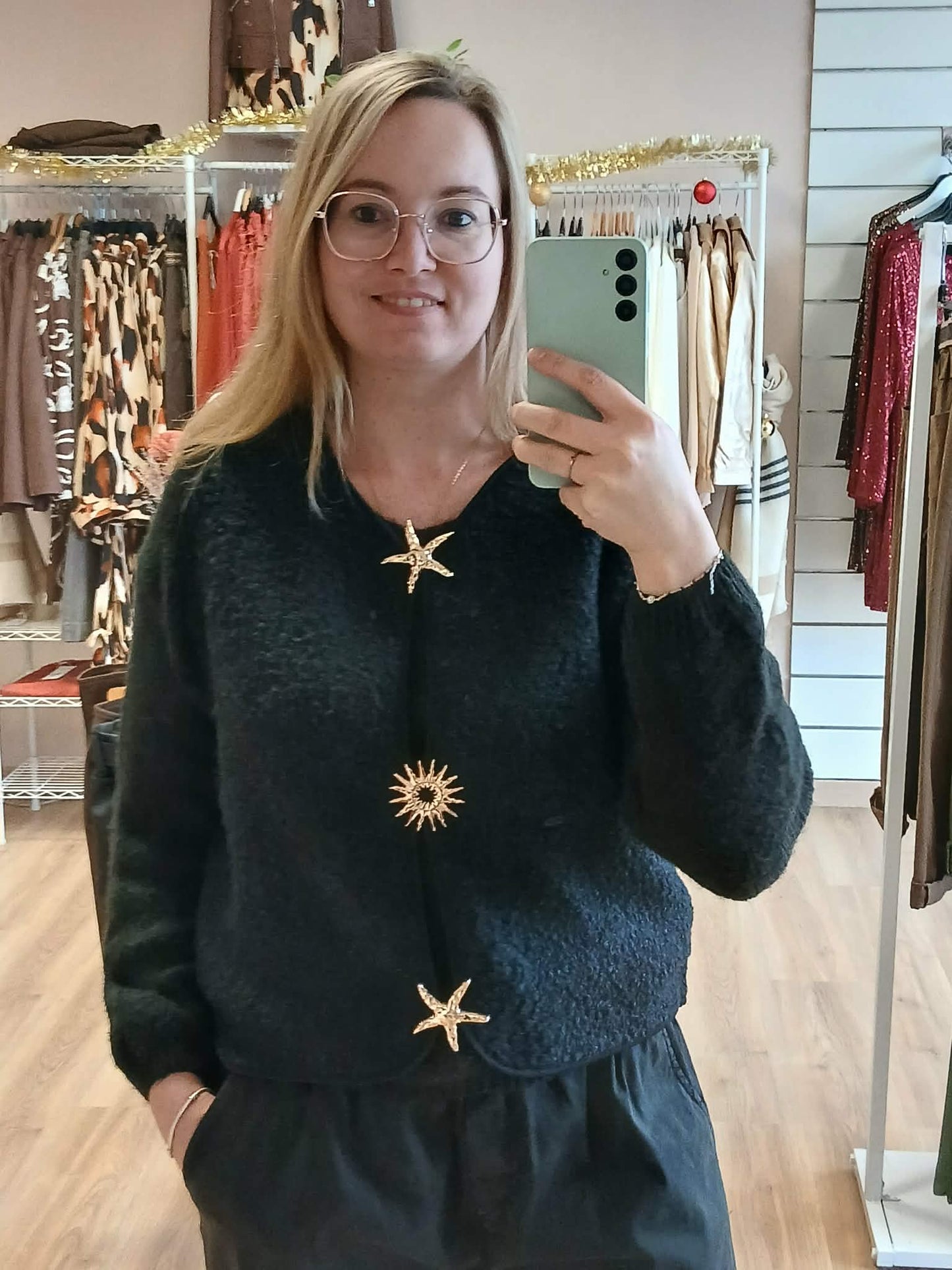 Gilet Elena Femme Sans Manches Broches - Gilet Élégant 3 Coloris