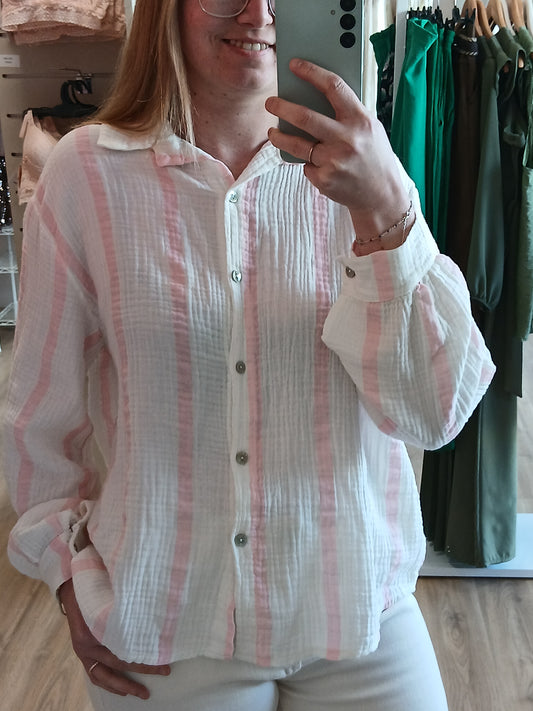 Chemise Amélie Gaze de Coton Femme