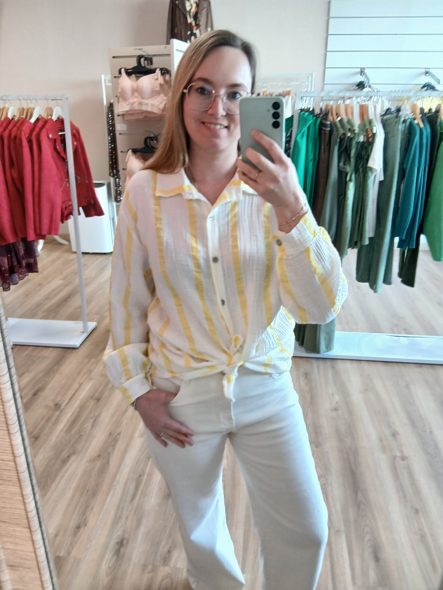 Chemise Amélie Gaze de Coton Femme Les tendances d'Axelya