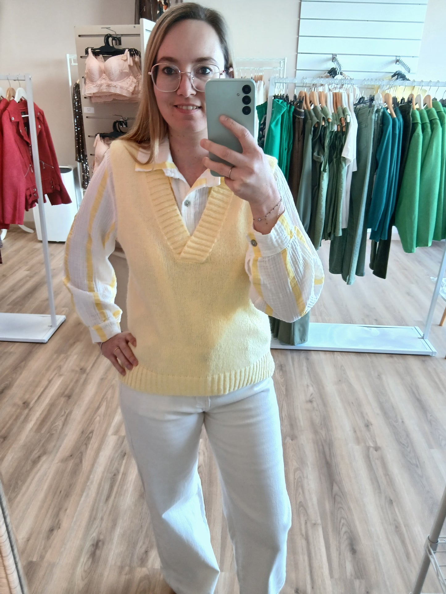 Pull Céleste Sans Manches Femme