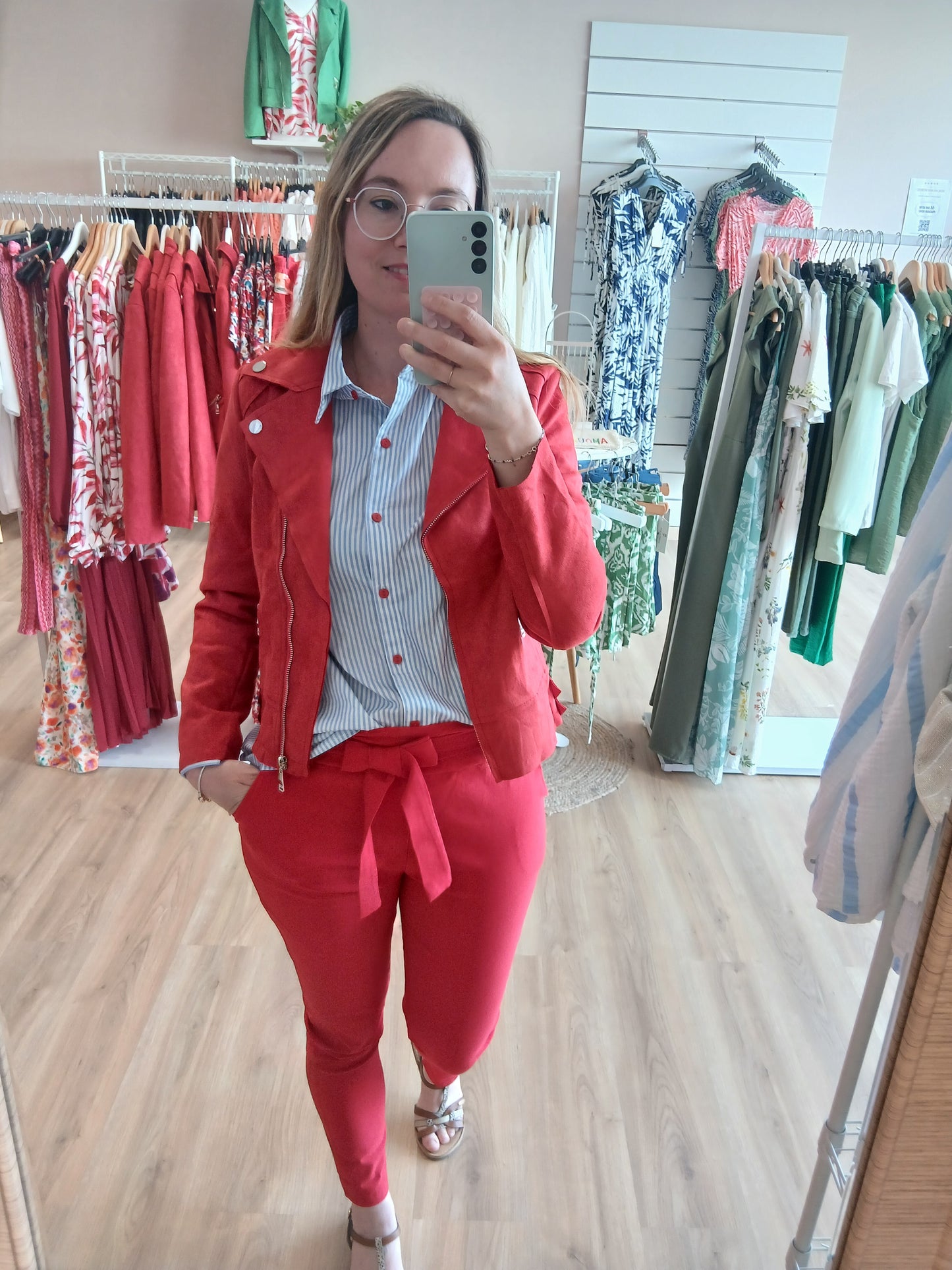 Chemise ELIA Rayures Broderie Cœur - Du S au 4XL Les tendances d'Axelya