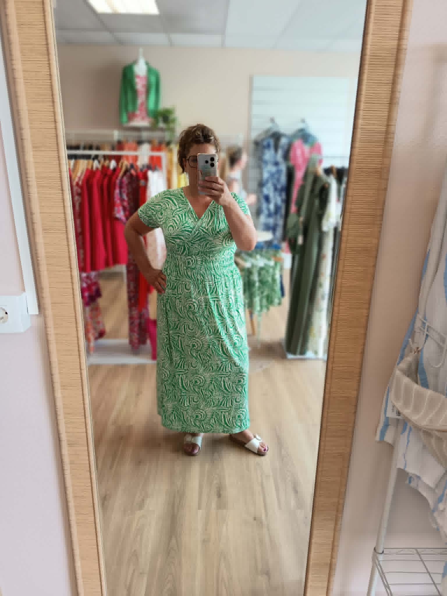 Robe ARIA Longue Imprimée - 4 Coloris - Taille Magique Les tendances d'Axelya