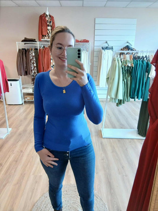 Pull Cécilia femme col rond doux confortable hiver