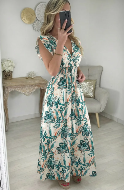 Robe Magique MAEVA Longue Florale - Viscose Légère Printemps/Été Les tendances d'Axelya