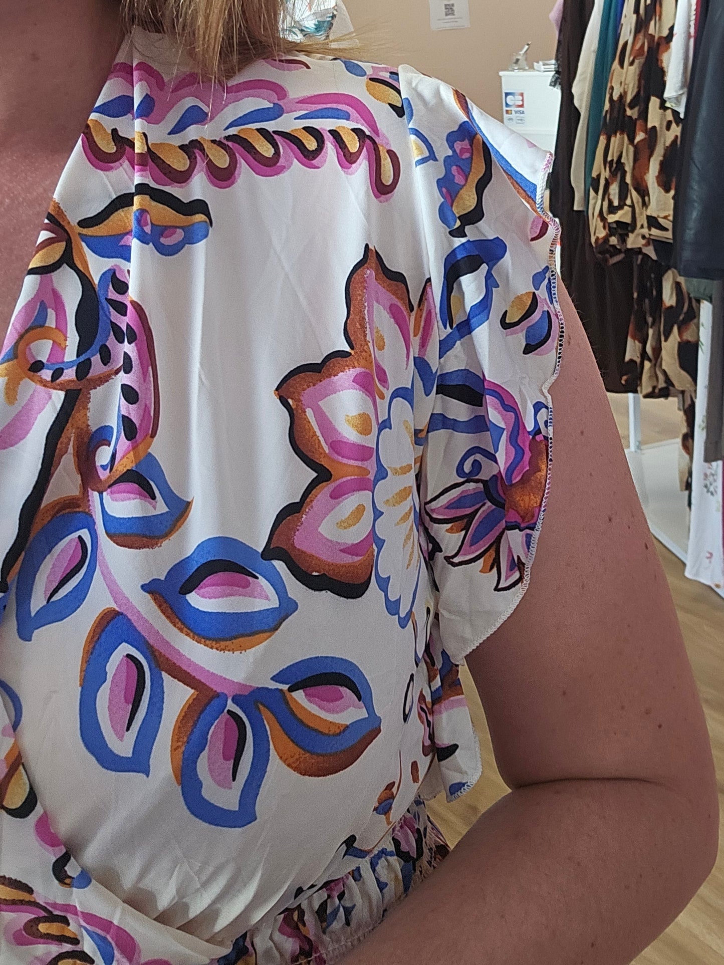 Robe FLORA Longue Florale - Taille Magique Les tendances d'Axelya