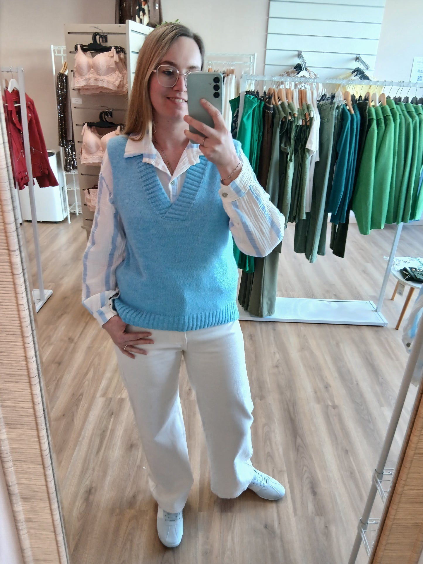 Pull Céleste Sans Manches Femme