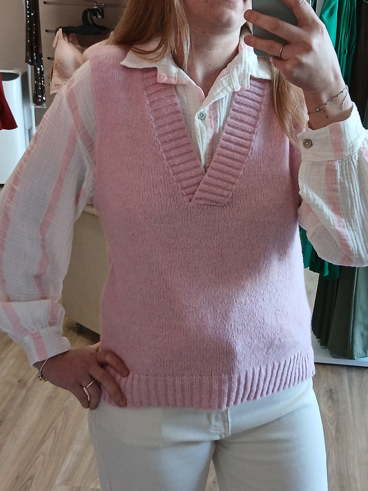 Pull Céleste Sans Manches Femme