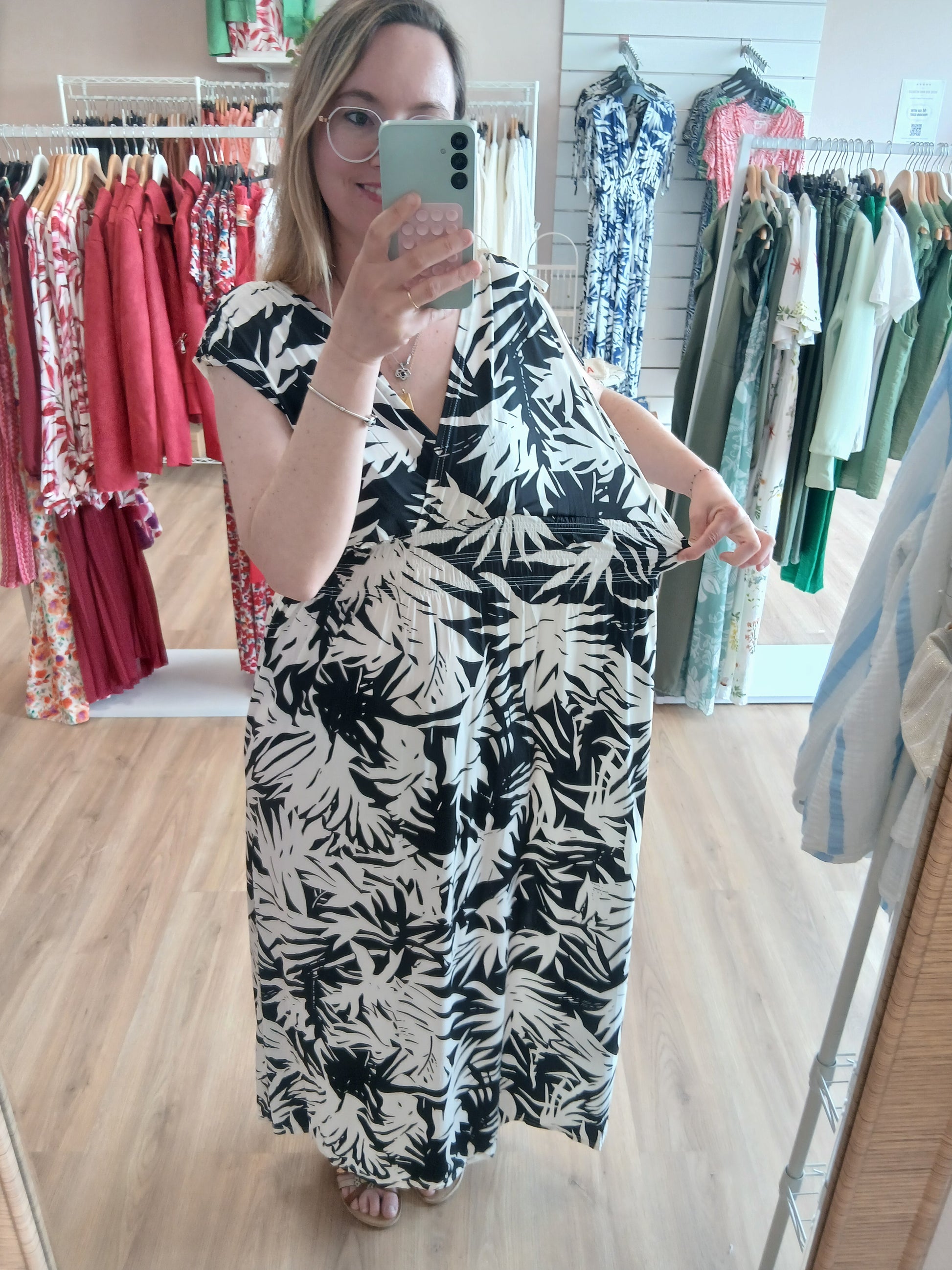 Robe DIANA Longue Taille Magique - 2 Coloris Les tendances d'Axelya