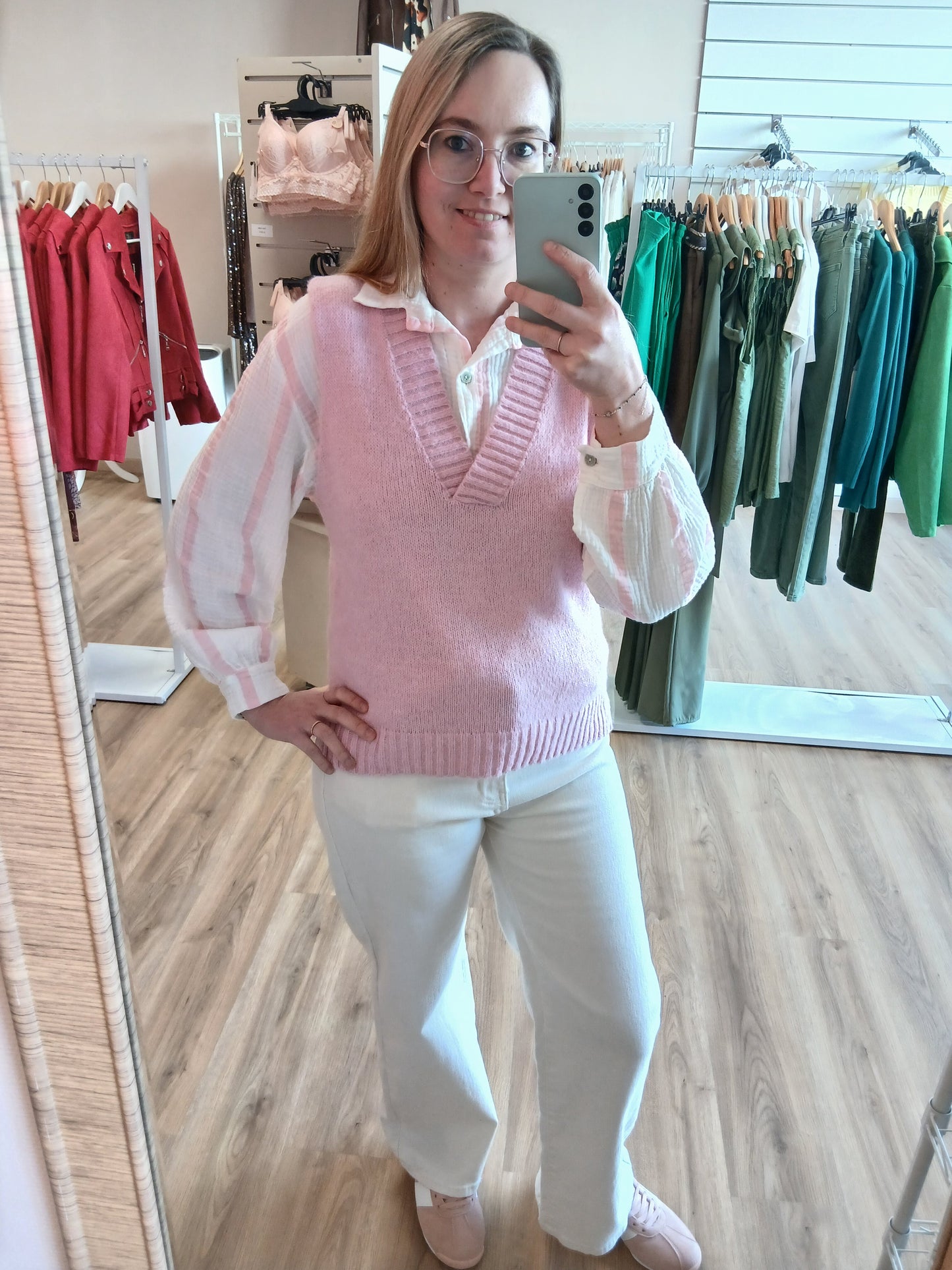 Pull Céleste Sans Manches Femme