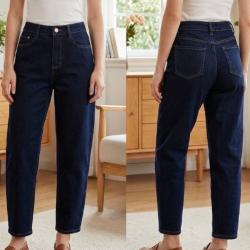 Jeans SASHA Ballon/Barrel Bleu Brut Grande Taille Les tendances d'Axelya